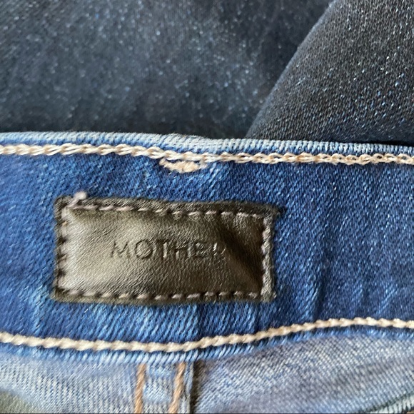 Mother The Dazzler Ankle High Rise Jeans Night Owl Wash 27 - Picture 4 of 9